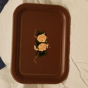 Vintage Hand painted serving tray